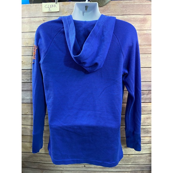 Vintage Nike Team Florida Gators Womens Size XL V-Neck Thermal Hoodie Blue - Picture 2 of 12